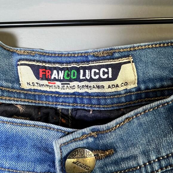 Franco Lucci Men's Straight Leg Jeans Turkey Model Size 34 - Picture 2 of 10